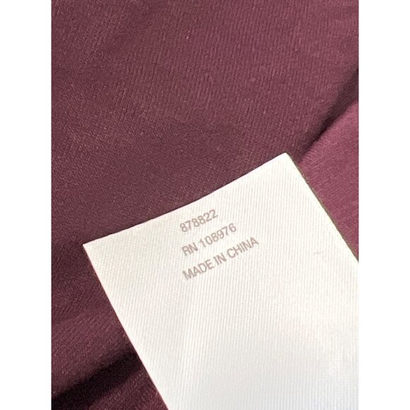 IMAN Global Chic Ponte Knit Bootcut Pant Size Small Petite Dark Sangria Burgundy - Picture 4 of 6